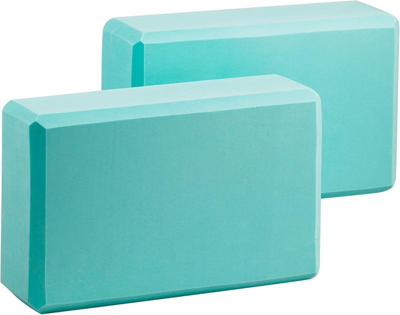 Exerz Yoga Blocks 2 pack, Gym Blocks, Exercise Workout Fitness Bricks, Pilates Stretch Handstand Non-Slip - Image 1