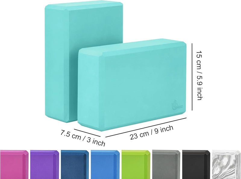 Exerz Yoga Blocks 2 pack, Gym Blocks, Exercise Workout Fitness Bricks, Pilates Stretch Handstand Non-Slip - Image 2