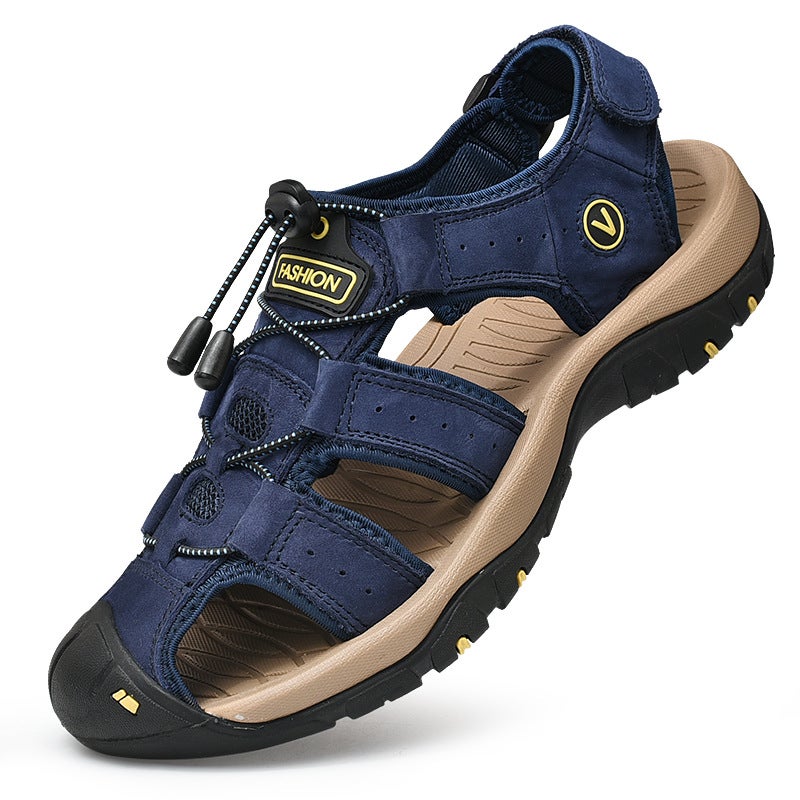 Cross-border eBay 2020 Summer large size 4647 sandals beach shoes men's breathable Men's shoes a generation of hair - Image 1