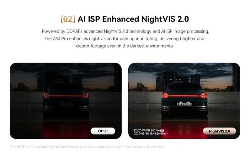 دي دي باي كاميرا لوحة القيادة DDPAI Z60 Pro 3CH – رؤية ثلاثية (4K أمامية، 1080P خلفية، 2K للمقصورة)، مستشعر مزدوج Sony STARVIS 2، اتصال 4G، مراقبة الموقف 24/7 وجي بي إس مدمج - Image 5