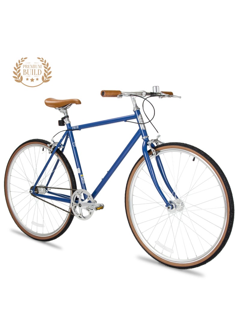 Spartan 700C Platinum City Bicycle Matte Blue  - Image 1