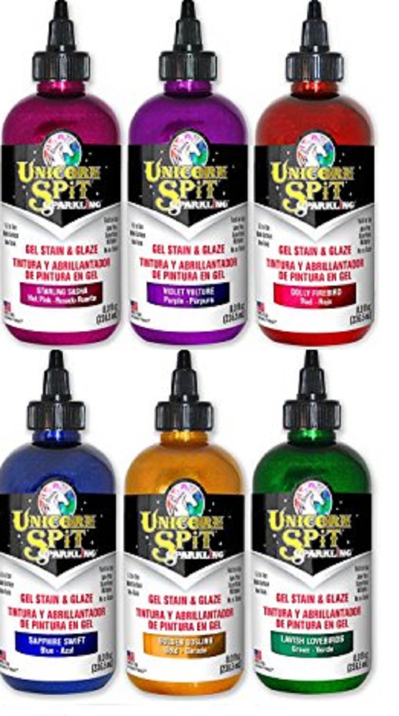 Sparkling Unicorn SPiT Bundle All 6 Sparkle Colors 8oz Sapphire Swift Violet Vulture Dolly Firebird Golden Gosling Lavish Lovebirds Starling Sasha with 4 Page Guide Book