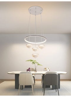 Best Power Modern Acrylic LED Ceiling Chandelier 1968 – 3 Lighting Levels, 40cm Diameter, 80cm Adjustable Length, 50W, Stylish Hanging Light for Living Room, Dining Room, and Bedroom  - Image 1