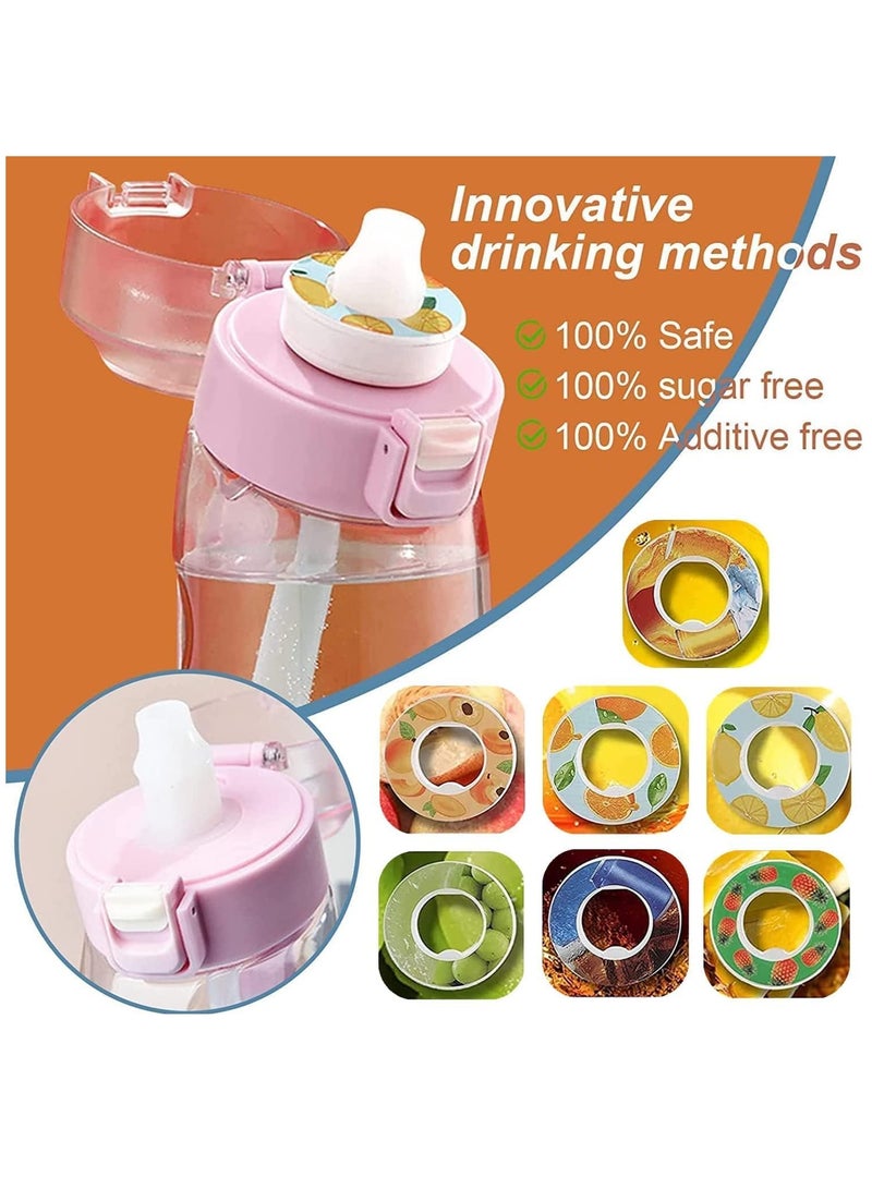 SOLARAE Sports Air Water Bottle BPA Free Starter up Set Drinking Bottles,650ML Fruit Fragrance Water Bottle, with 7 Flavour pods%0 Sugar Water Cup, for Gym and Outdoor Gift - Image 3