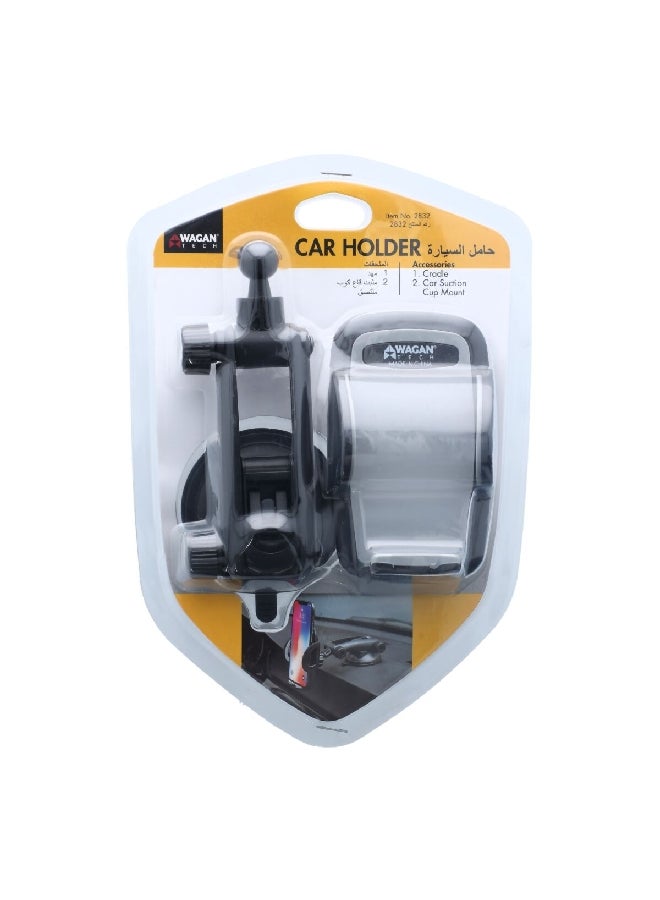 WAGAN Compact and Portable Adjustable Design Car Phone Holder Black 5.8 x 23.2 x 15.2 cm 2832 - Image 2