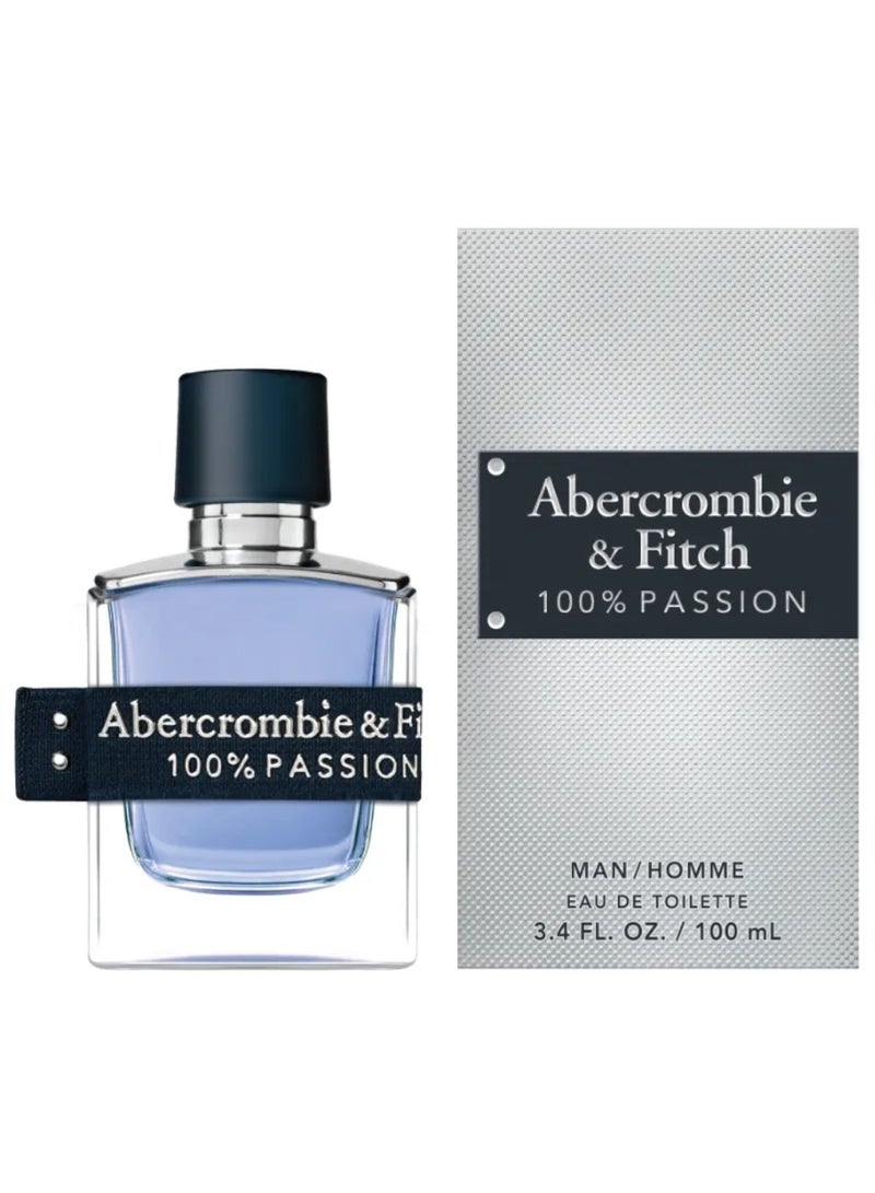 Abercrombie & Fitch 100% Passion Eau de Toilette for Men 100ml - Image 2
