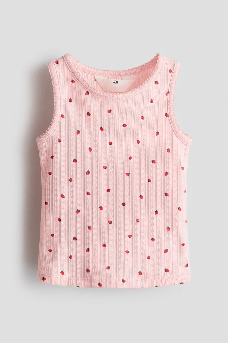 H&M Pointelle jersey vest top