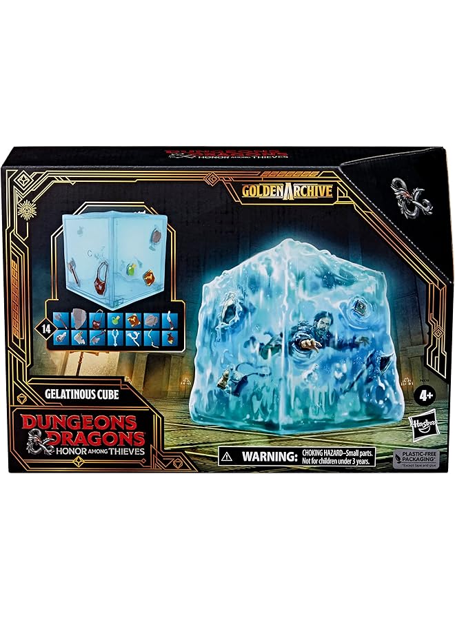 Dungeons & Dragons Honor Among Thieves Golden Archive Gelatinous Cube Collectible Figure Compatible With 6 Inch Scale D And D Action Figures - Image 1