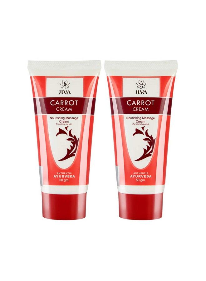 Jiva Carrot Face Skin Cream 50 Gram Each (Pack Of 2) - Image 1