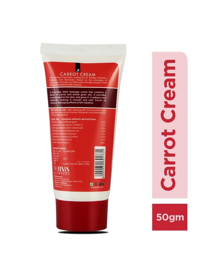 Jiva Carrot Face Skin Cream 50 Gram Each (Pack Of 2) - Image 4