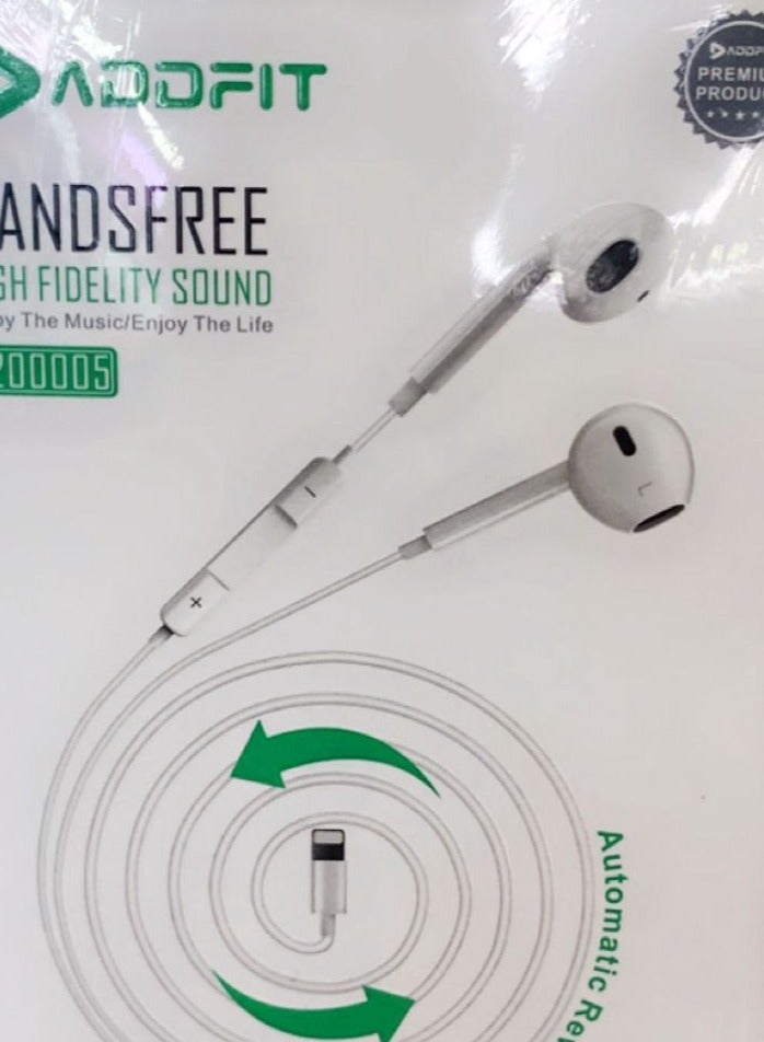 ADDFIT Wired Hi res in-Ear Headphones Lightning Iphone - Image 3