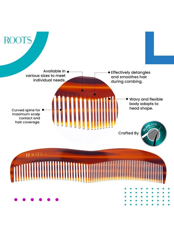 Roots Roots - Yoga Combs - Damage Free Wet And Dry Hair Comb - For Man And Woman - YC5 - Image 2