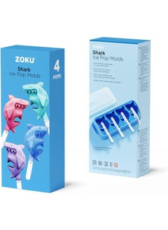 Zoku ZK 171 Multicolor Pop Maker Shark Set voor 4 IJsjes