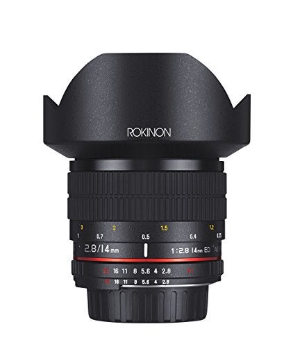 Rokinon 14mm F2.8 IF ED Super Wide Angle Lens for Nikon AE with Automatic Chip - Image 1