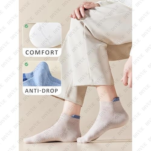 DIVUE Ankle Length Socks for Men & Women | 7 Pair Multi Color Combo Pack | Soft Cotton Rich, Breathable, Sweat Absorbent, Anti Odor, Stretchable Everyday Wear Sports & Casual Socks for All Seasons - Image 5