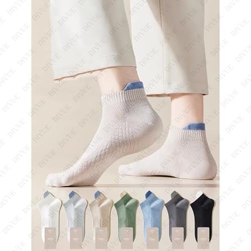 DIVUE Ankle Length Socks for Men & Women | 7 Pair Multi Color Combo Pack | Soft Cotton Rich, Breathable, Sweat Absorbent, Anti Odor, Stretchable Everyday Wear Sports & Casual Socks for All Seasons - Image 3