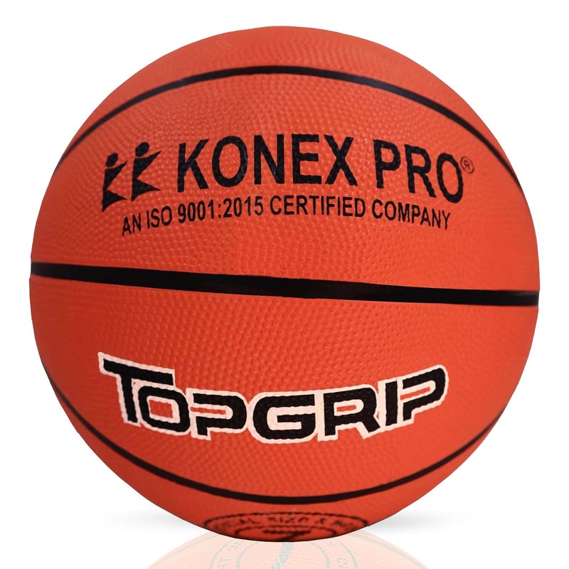 KONEX Size 7 Professional Basket Ball for Indoor & Outdoor (Brown) - Image 1