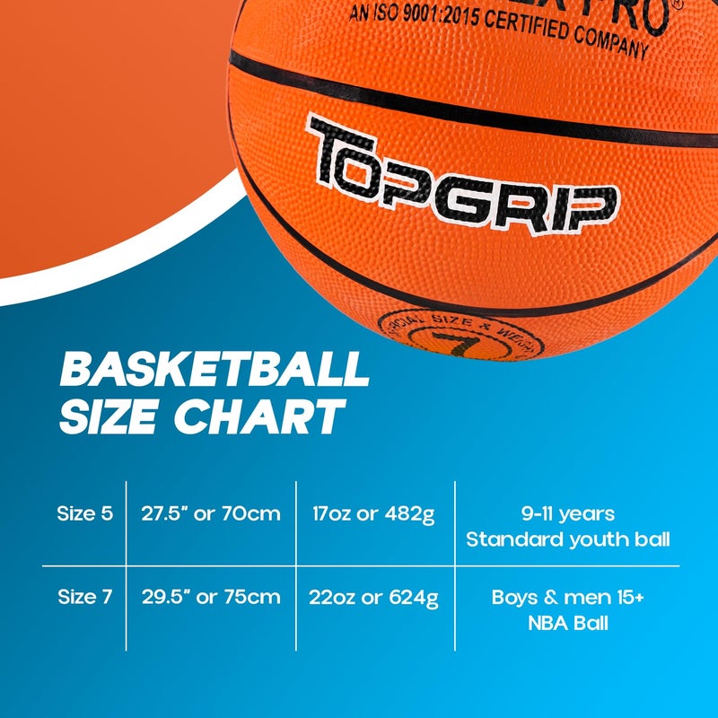 KONEX Size 7 Professional Basket Ball for Indoor & Outdoor (Brown) - Image 2