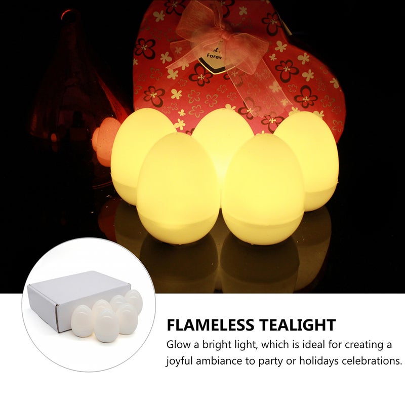 12Pcs Shaped Tea Light Tealight Candle Light for Party Wedding Holiday - Image 5