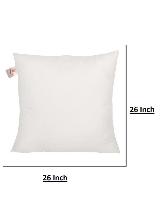 Home-The Best is for You Micro Fiber Cushion Insert Extra Soft, White (Pack of 2, 26x26 Inch) - Image 2