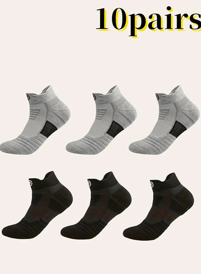 Take Two Pack of 10 - Multicolor Short Crew Socks