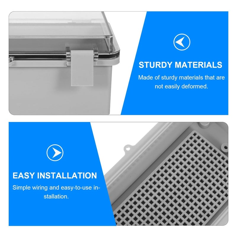 Cabilock Outdoor Electrical Junction Box Weather Resistant Power Supply Enclosure Quick Installation - Image 4