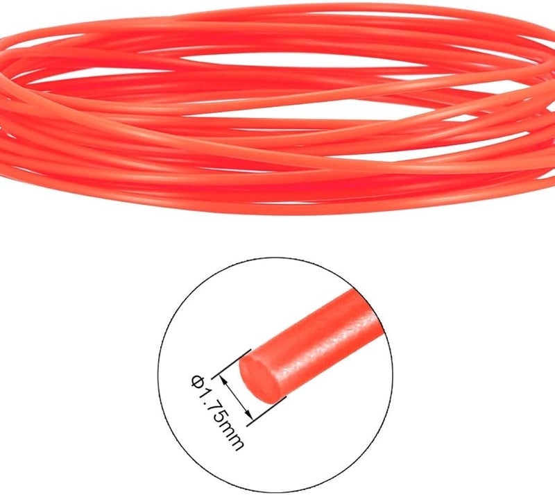 إعادة تعبئة خيوط قلم ثلاثي الأبعاد ABS 1.75 مم 16 قدمًا أحمر فلوري دقة الأبعاد 0.02 مم - Image 4