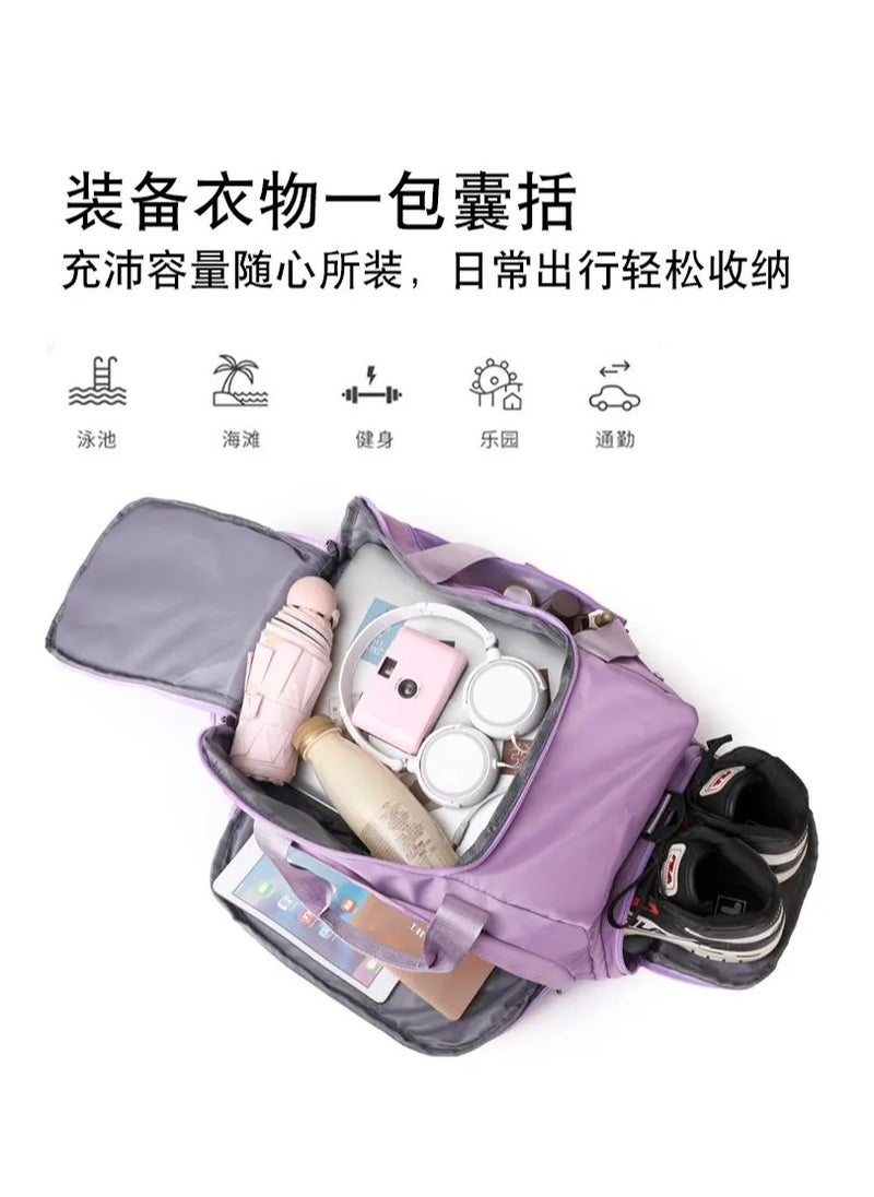 Generic Sports Gym Bag, Travel Duffel bag with Wet Pocket & Shoes Compartment Ultra Lightweight 60Liters  - Image 3