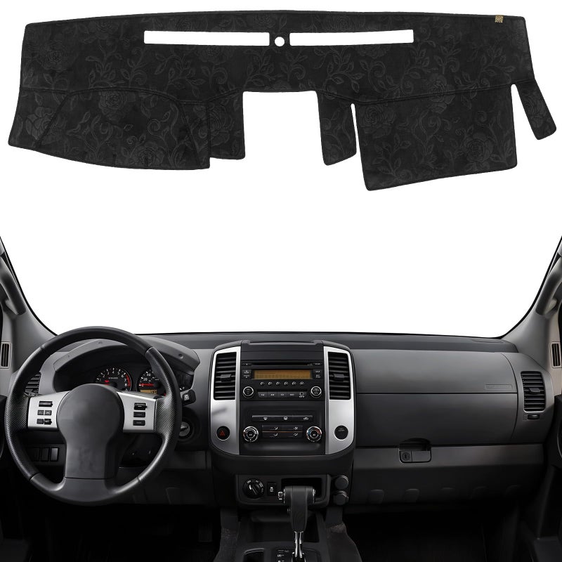 KEYOOG Dashboard Cover Dash Mat Fit for Nissan 20212005 Frontier1505 Xterra1205 Pathfinder Wo NAV 1209 Suzuki Equator Car Dash Board Mat AntiGlare CarpetNonSlip Pad Flannel - Image 2