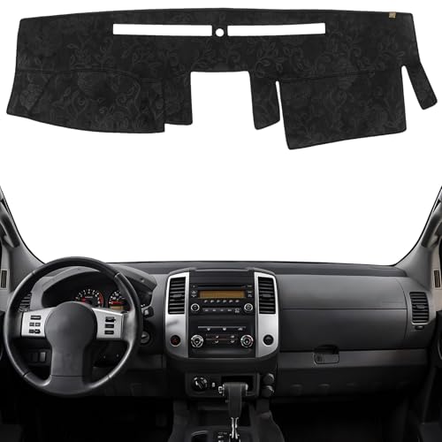 KEYOOG Dashboard Cover Dash Mat Fit for Nissan 20212005 Frontier1505 Xterra1205 Pathfinder Wo NAV 1209 Suzuki Equator Car Dash Board Mat AntiGlare CarpetNonSlip Pad Flannel - Image 1