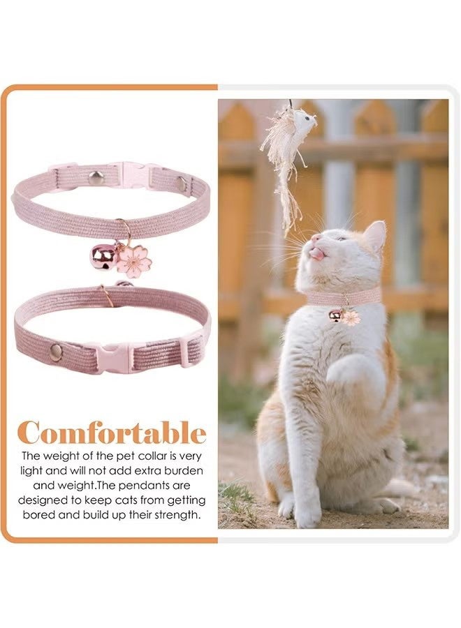 YJ Cute cat collar with bell Adjustable size Anti-choking Suitable for cats and other small pets - Image 2