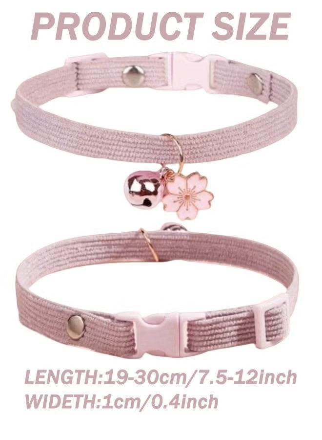 YJ Cute cat collar with bell Adjustable size Anti-choking Suitable for cats and other small pets - Image 5