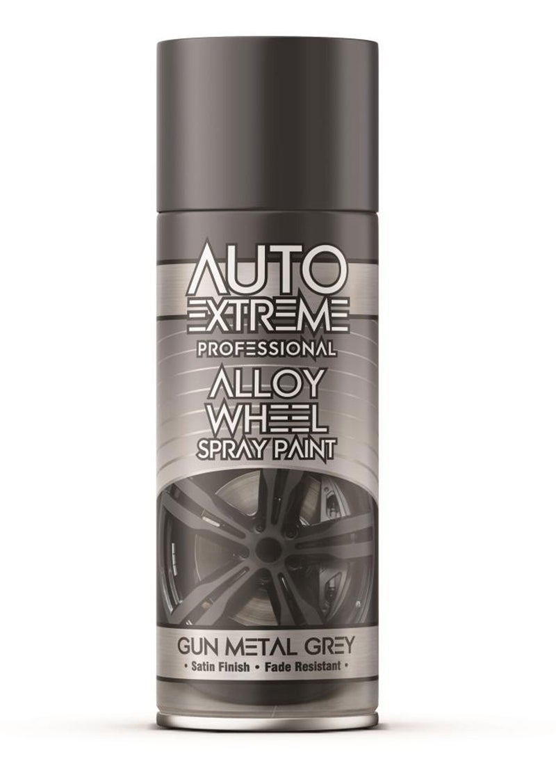 Auto Extreme Alloy Wheel Spray Paint Gun Metal Grey 400ml - Image 1