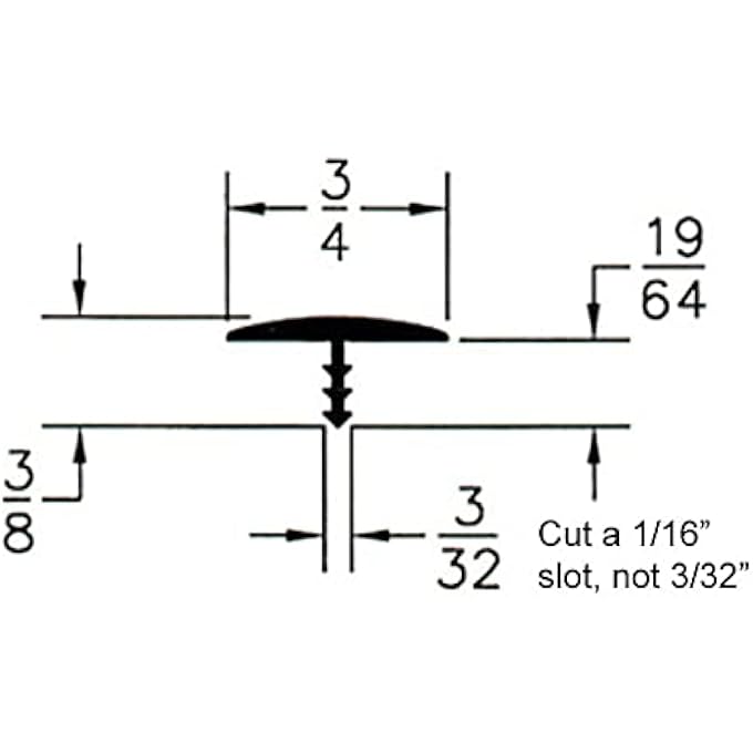 25FT ROLL OF YELLOW 3/4" PLASTIC TEE MOULDING FOR ARCADE GAME CABINETS, COUNTERS, SHELVES, OR TABLES - Image 2