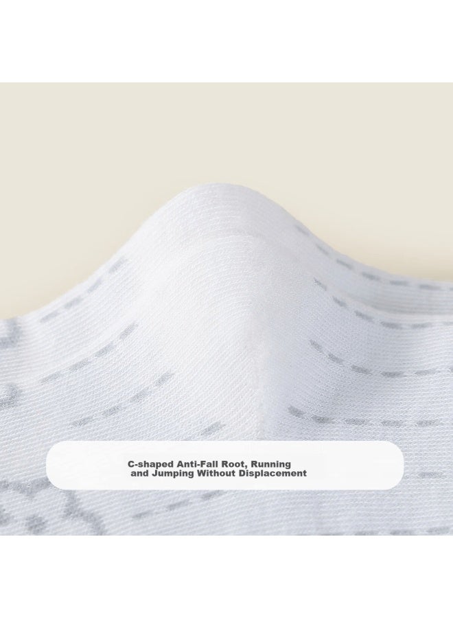 Mqdmini Kids Girls Socks Spring Cotton 5 Pairs Sweet Versatile Rabbit Gummy Socks - Image 4