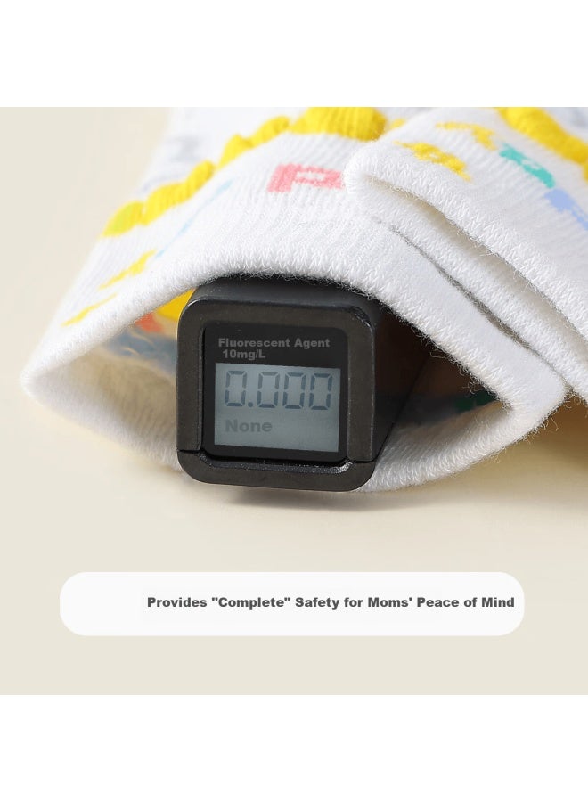 Mqdmini Kids Girls Socks Spring Cotton 5 Pairs Sweet Versatile Rabbit Gummy Socks - Image 3