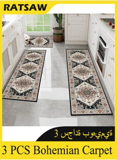 Kitchen Mat Sets of 3 Washable Kitchen Floor Rugs 3 Pieces Soft Entrance Runner Rugs Farmhouse Laundry Room Rug Carpet Sets for Bathroom/Living Room/Hallway - pzsku/Z2015664CFAE258D809B8Z/45/_/1736565312/5c6fa055-9e52-4121-a2a1-aabf11fa9bf4