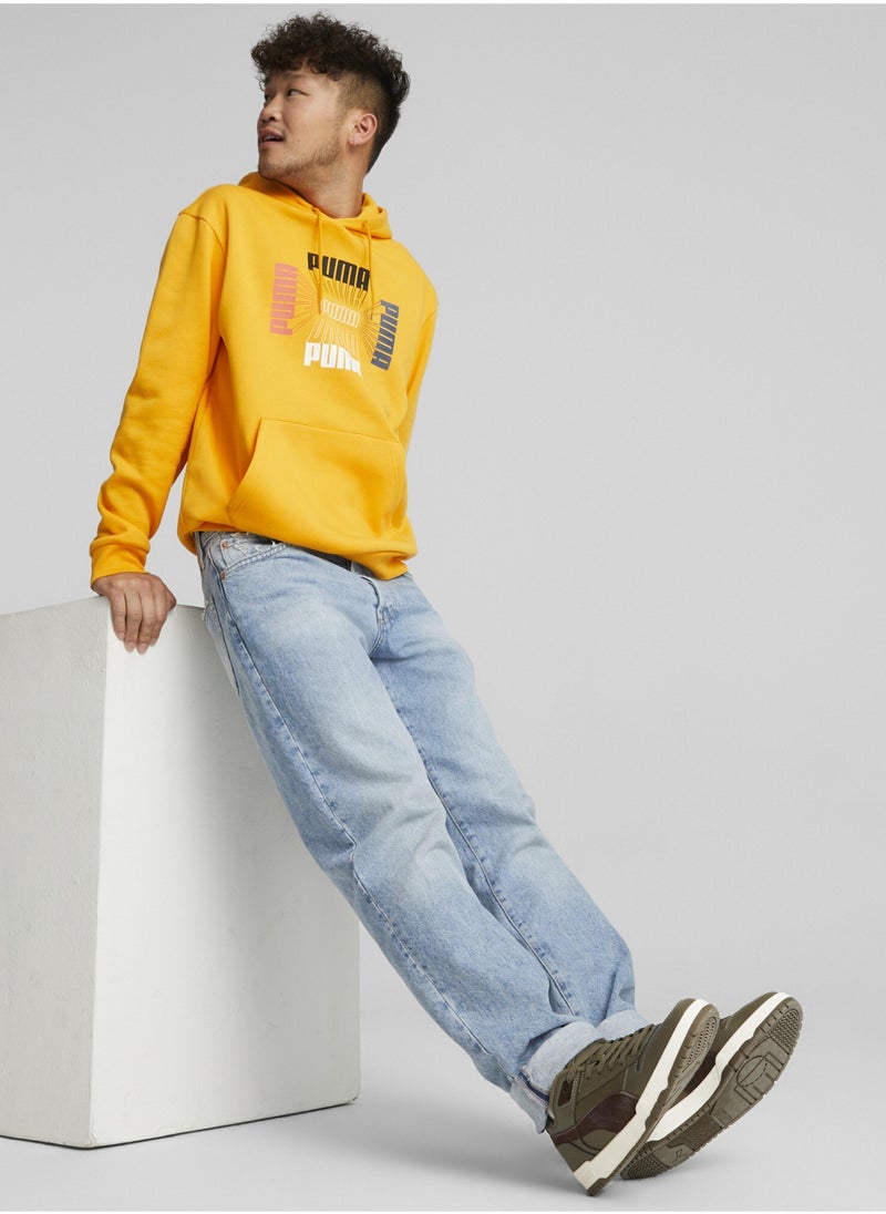 PUMA - Logo Repeat Mens Printed Hoodie - Image 1