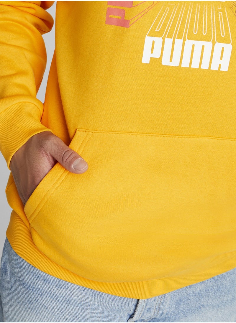 PUMA - Logo Repeat Mens Printed Hoodie - Image 1