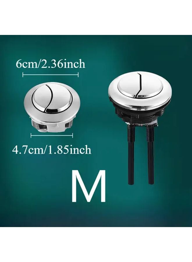 Modern Chrome Toilet Flush Button S Size Water Tank Switch Drain Valve Control Easy Installation - Image 4