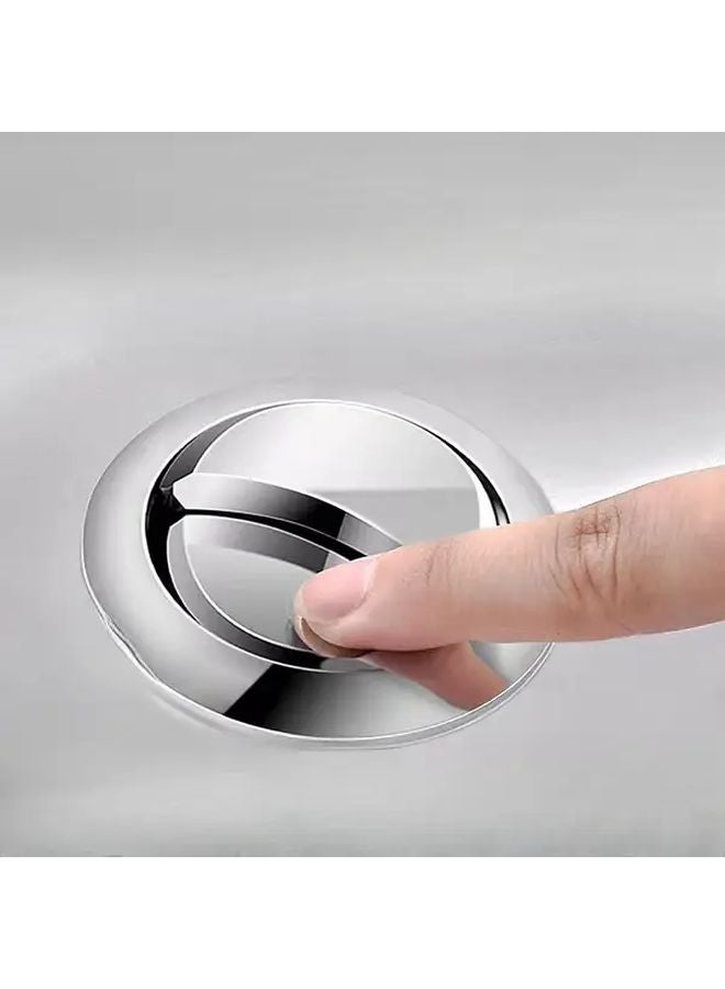 Modern Chrome Toilet Flush Button S Size Water Tank Switch Drain Valve Control Easy Installation - Image 2