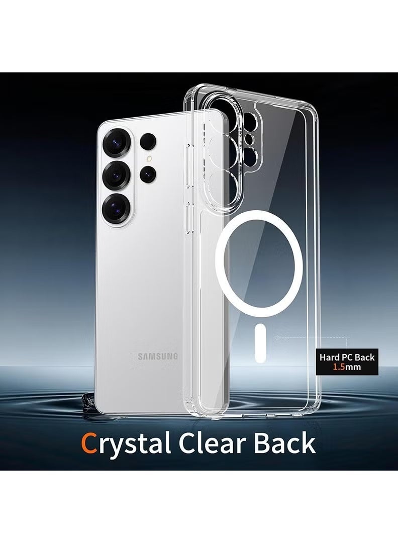 Rivin Samsung Galaxy S26 Ultra Magsafe Case Support Wireless Charging Slim Thin Magnetic Cover Anti Scratch Shockproof Hard Transparent Phone Case Compatible with Samsung Gakaxy S26 Ultra - Image 3