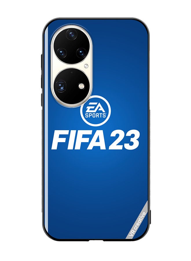 VR CREATIVE Protective Case Cover For Huawei P50 Pro Fifa 23 Blue Ea Design Multicolour - Image 1