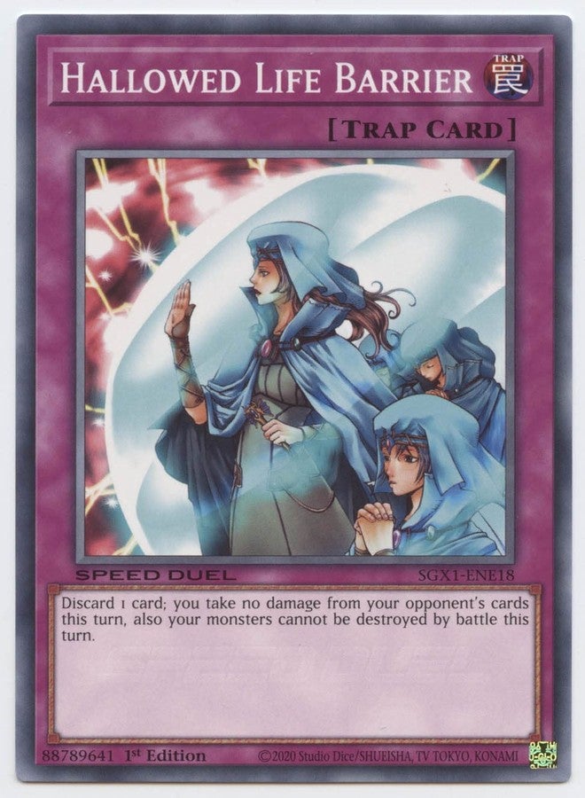 Hallowed Life Barrier - SGX1-ENE18 - Common - 1st Edition