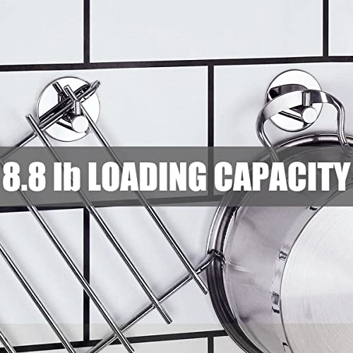 Caitang Self Adhesive Hooks Wall Coat Hooks Heavy Duty Wall Hanger Hanging for Robe, Kitchen Bathroom Waterproof Stainless Steel Hooks Ultra Strong Self Metal Key Towel Hooks -4 Packs - Image 4