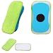 OSOPOLA 1Pc Chalkboard Eraser Washable Reusable Microfiber Eraser Cleaning ChalkMarkersDuster Tool in Home Classroom Office Attached 2 Pcs Microfiber Cloth WP0301 - Image 2