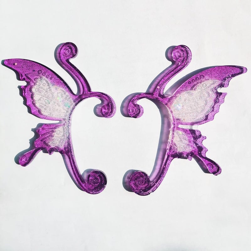 EnaMeena EnaMeenas 3Pack Features The Latest Earring Design in Butterfly Shape These Silicone molds are Perfect for epoxy Resin Casting Ideal for Creating DIY Jewelry and Personalized Resin Art Ornaments