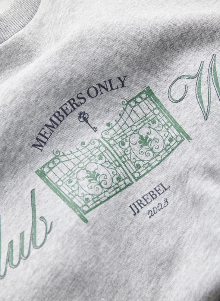 ج ج ريبل سويت شيرت مطبوع بقصة عادية - Image 4