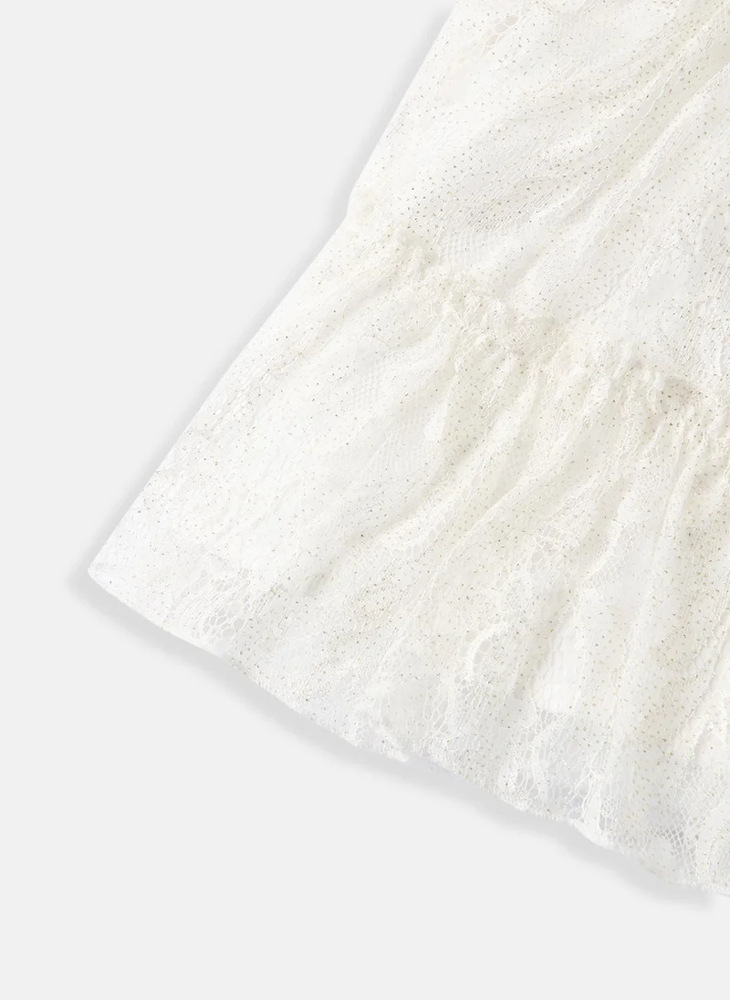 Nautinati Lace Tiered Dress