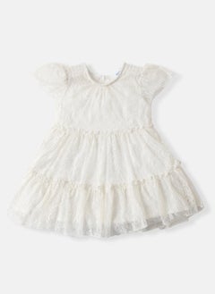 Nautinati Nautinati Girls' Tiered Lace Party Frock  - Image 1